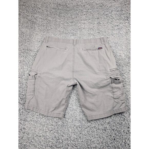 Wear First Shorts Mens 38 Gray Ripstop Cargo Work Casual Stretch Chore Summer - Picture 1 of 9